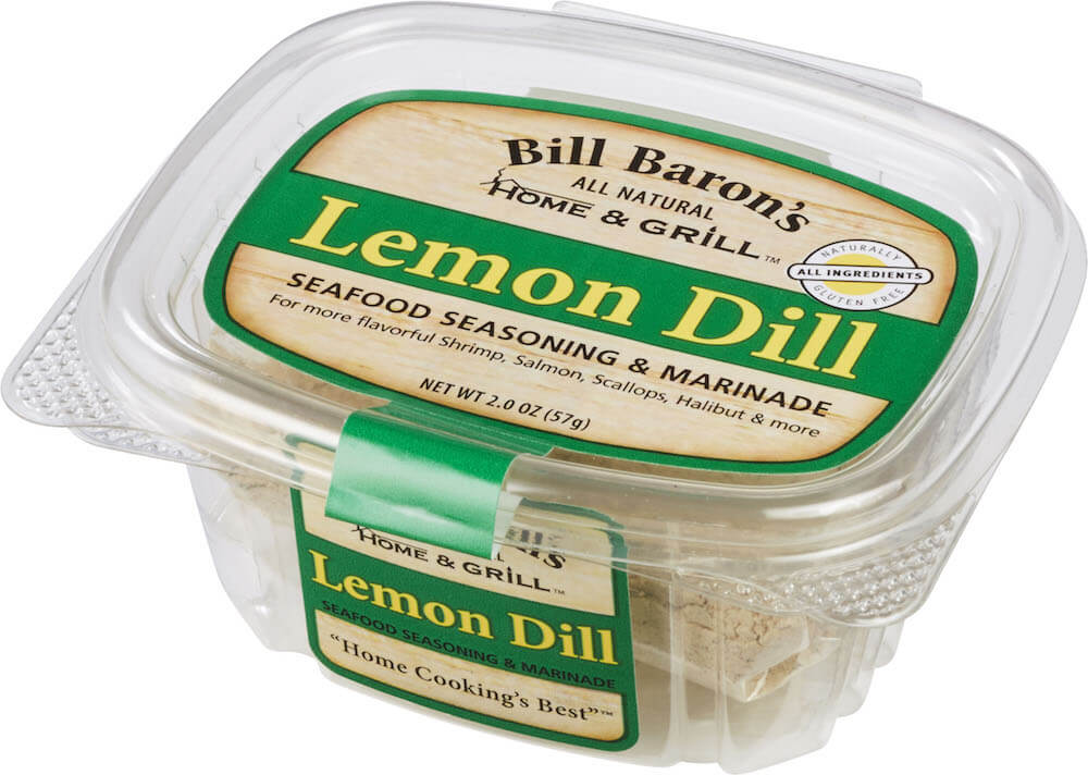 Lemon Dill Seafood Seasoning & Marinade Bill Baron's Specialty Foods
